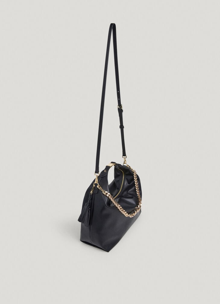 Pepe Jeans Leather Effect Hobo Bag