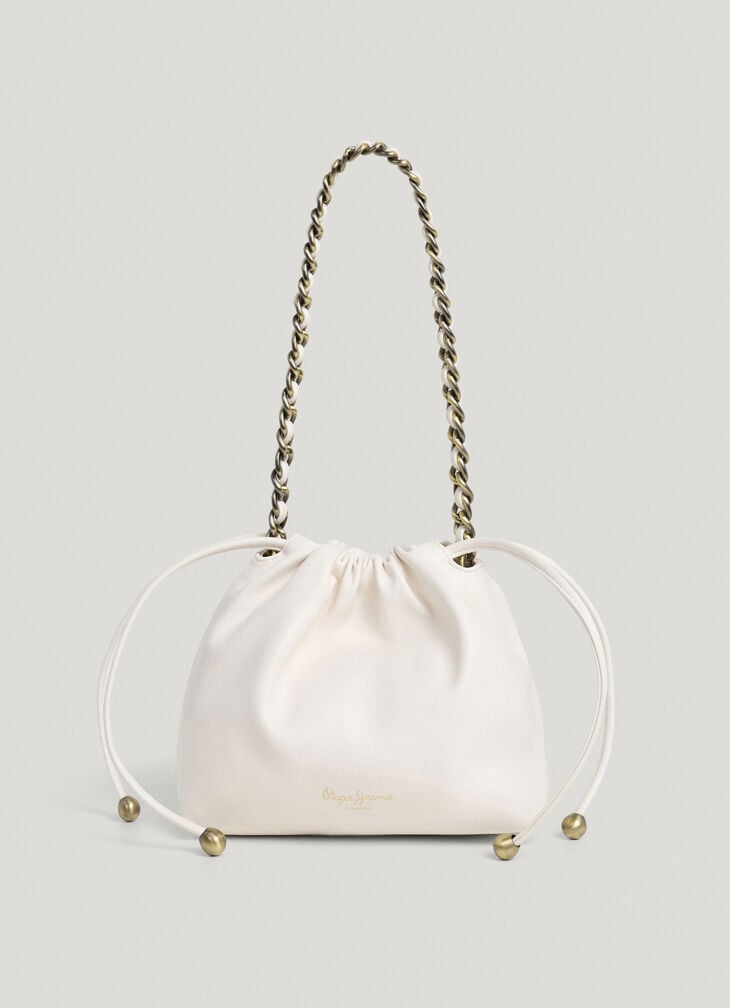 Pepe Jeans Leather Effect Hobo Bag
