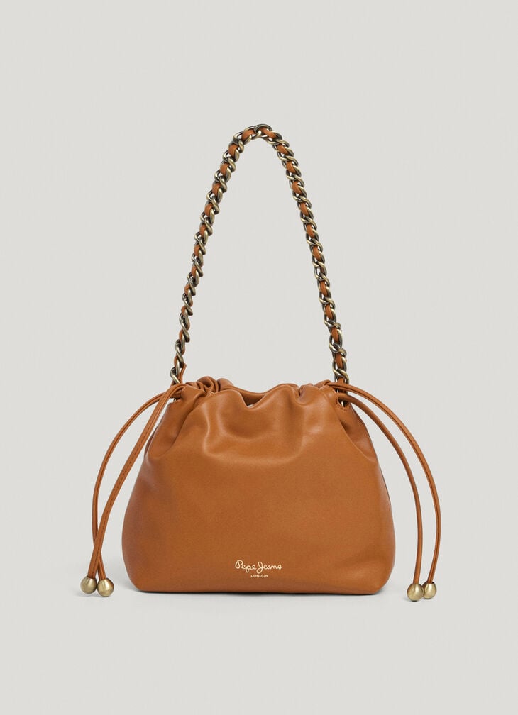 Pepe Jeans leather effect hobo bag