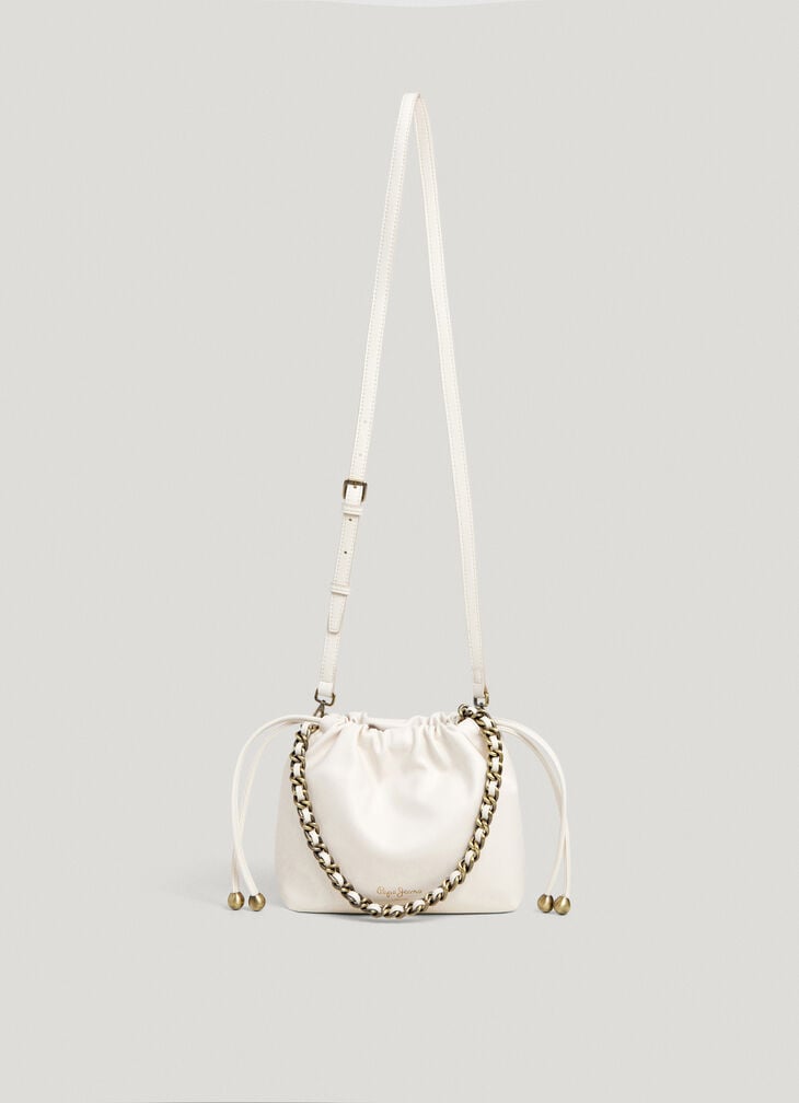 Pepe Jeans Leather Effect Hobo Bag