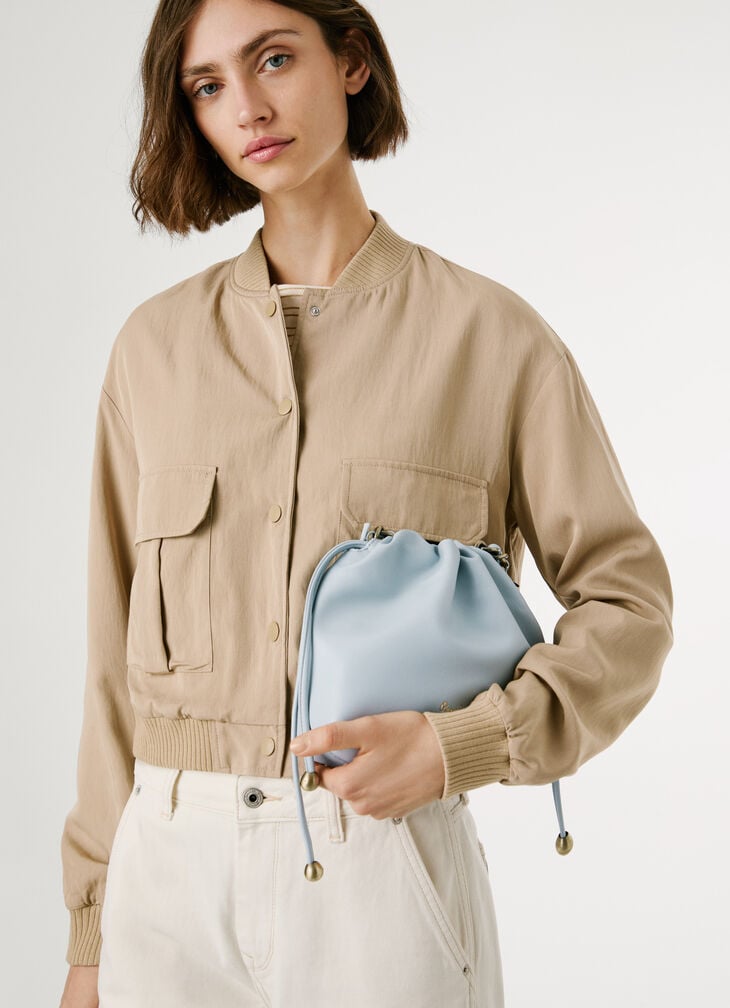 Pepe Jeans leather effect hobo bag