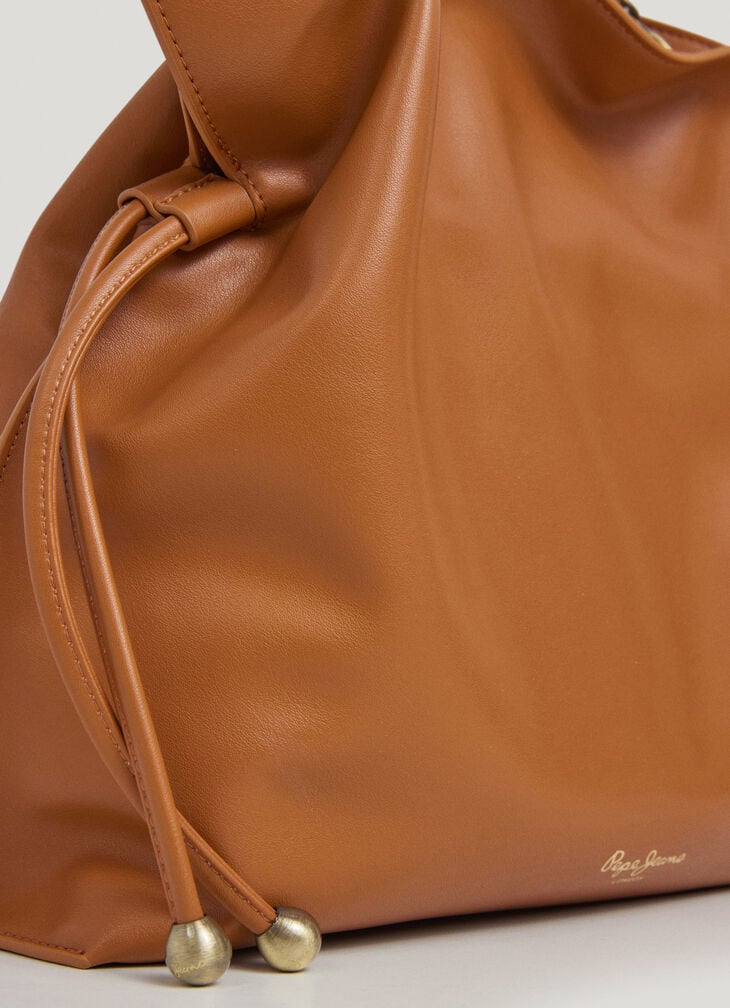 Pepe Jeans Leather Effect Hobo Bag