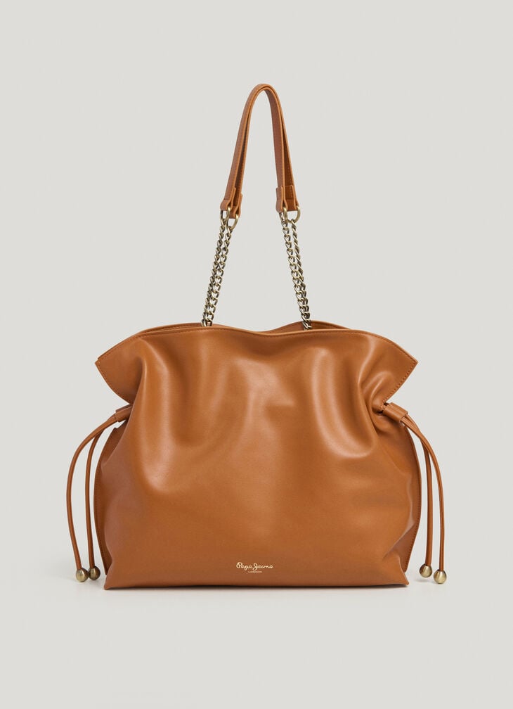 Pepe Jeans leather effect hobo bag