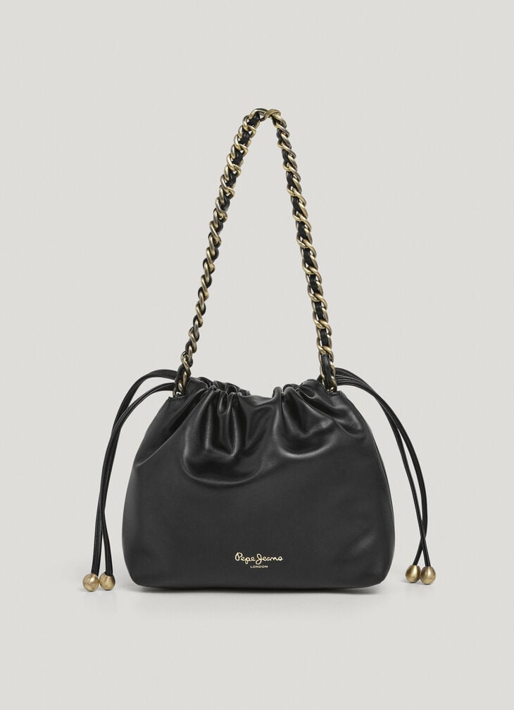 Pepe Jeans Leather Effect Hobo Bag
