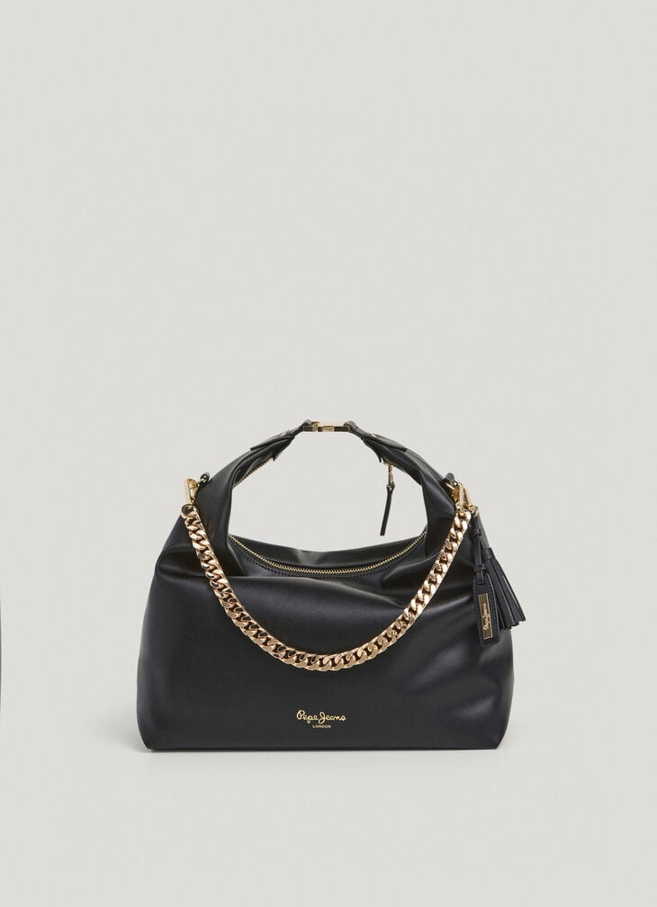 Pepe Jeans leather effect hobo bag