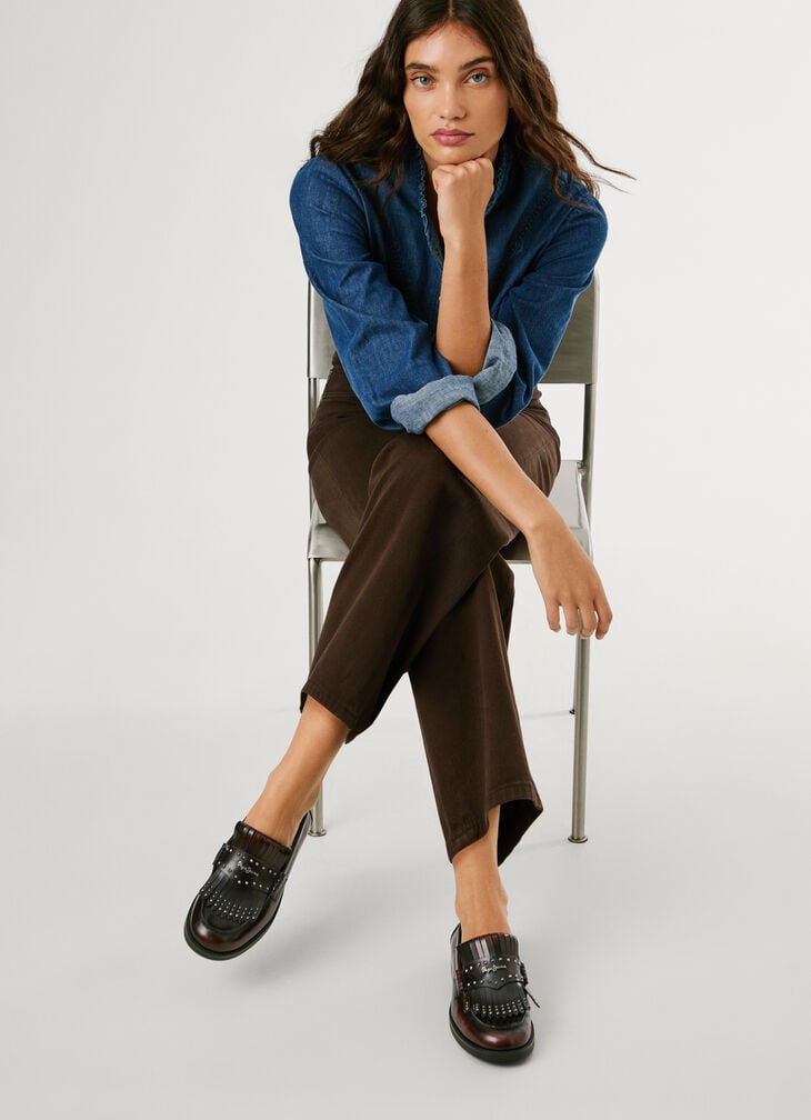 Pepe Jeans Leather Effect Loafers