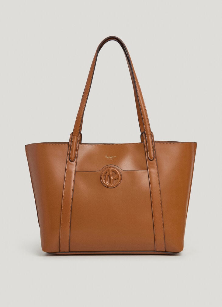 Pepe Jeans Leather Effect Shopper Bag