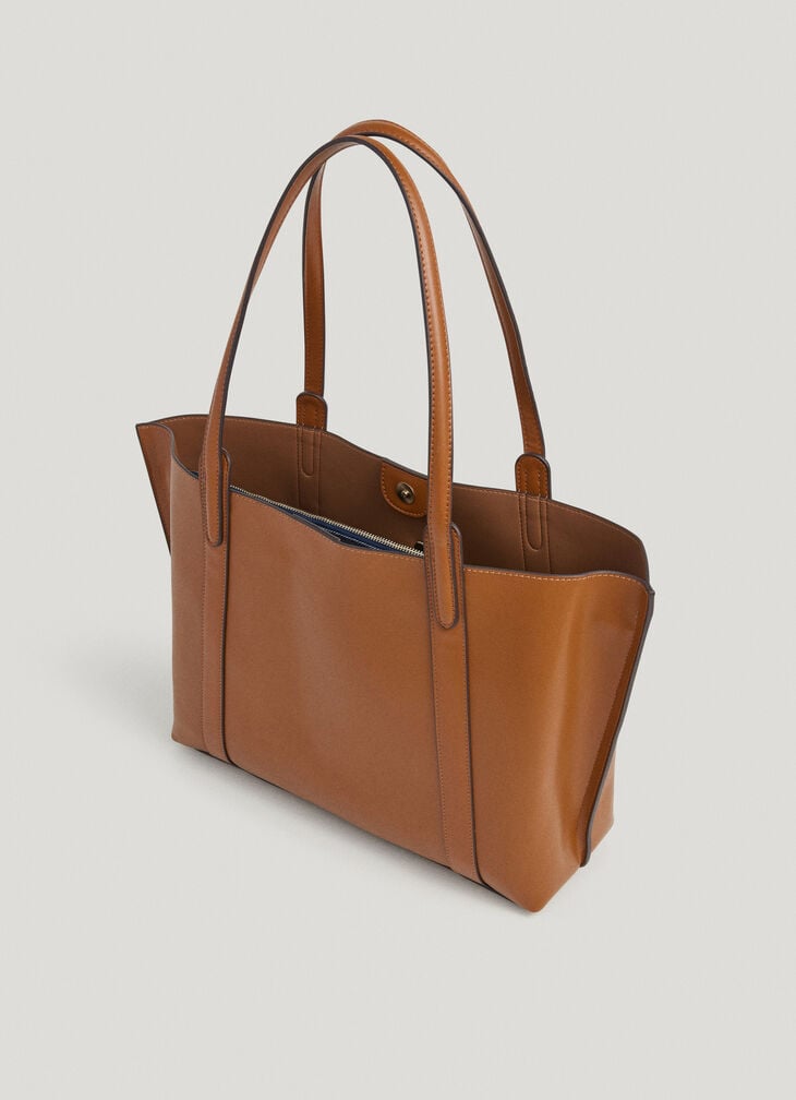 Pepe Jeans Leather Effect Shopper Bag