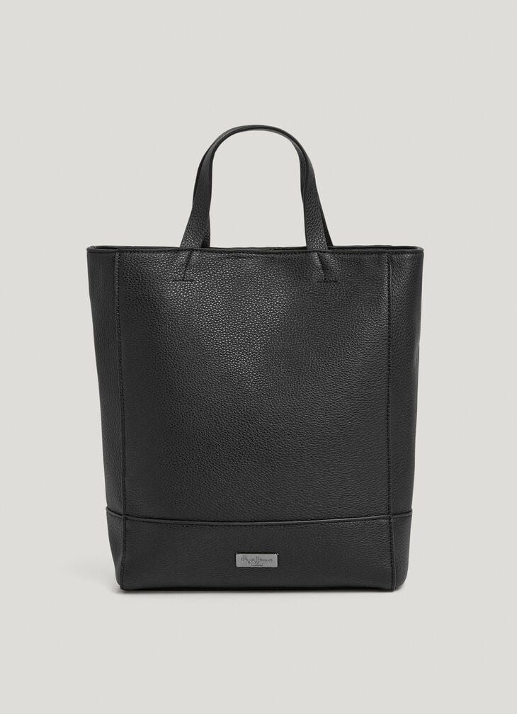 Pepe Jeans leather effect tote bag