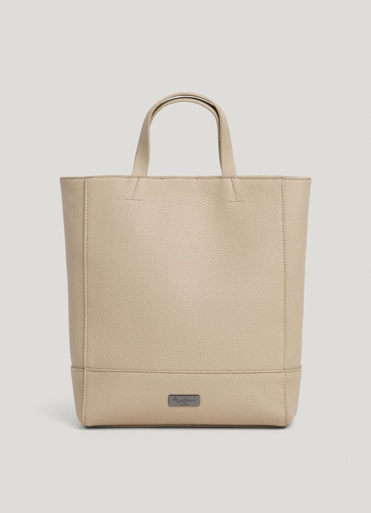 Pepe Jeans leather effect tote bag