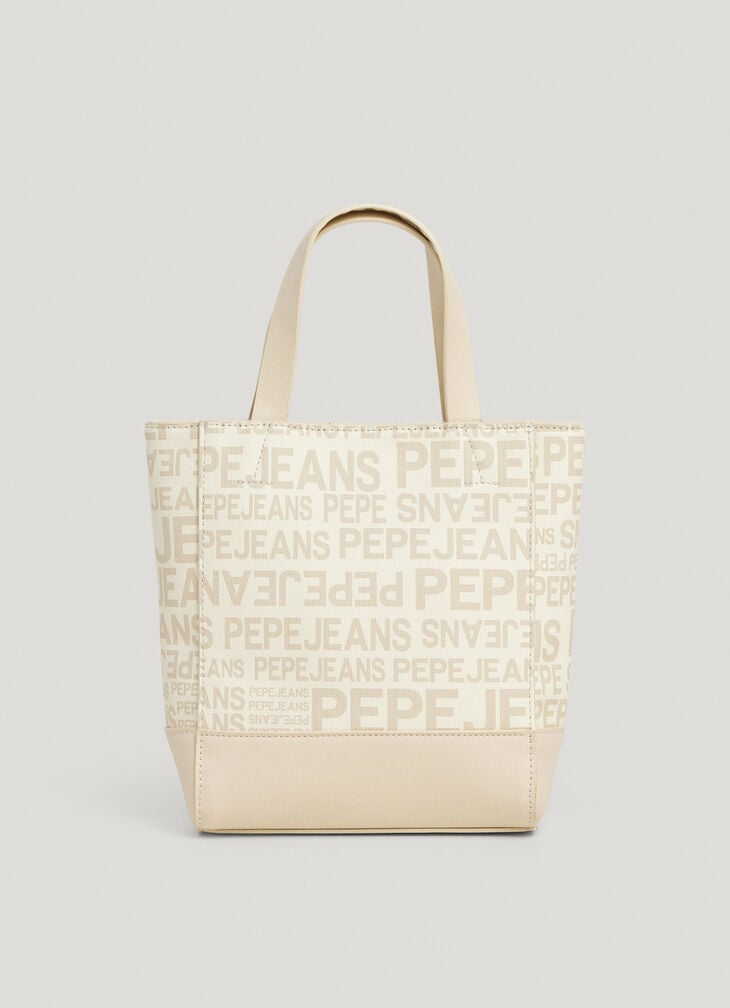 Pepe Jeans leather effect tote bag