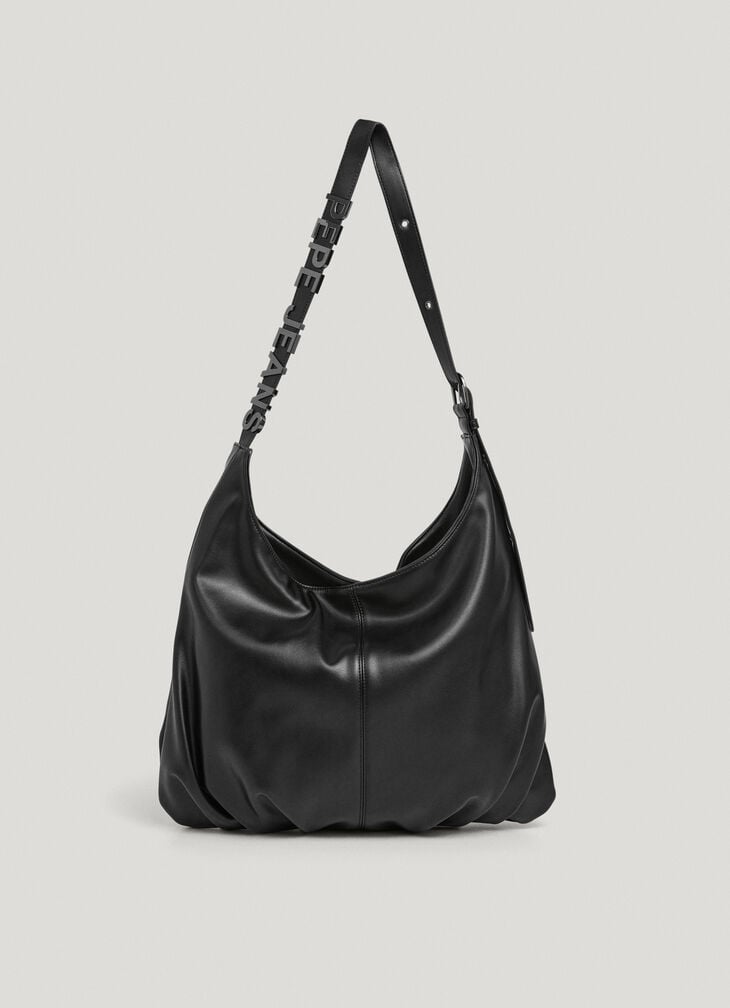 Pepe Jeans leather effect tote bag
