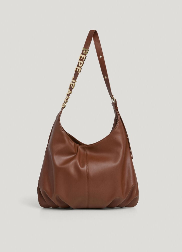 Pepe Jeans leather effect tote bag