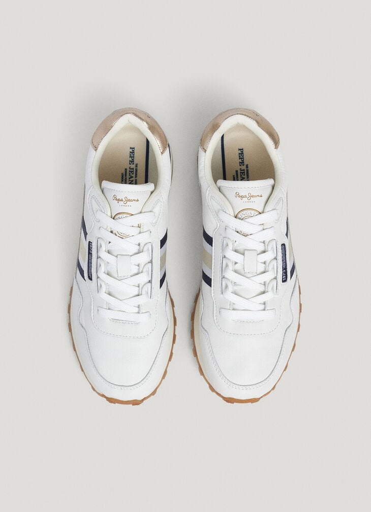 Pepe Jeans Leather Running Trainers