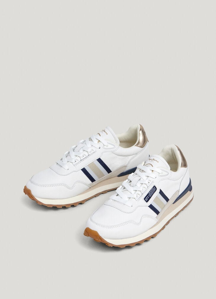 Pepe Jeans Leather Running Trainers