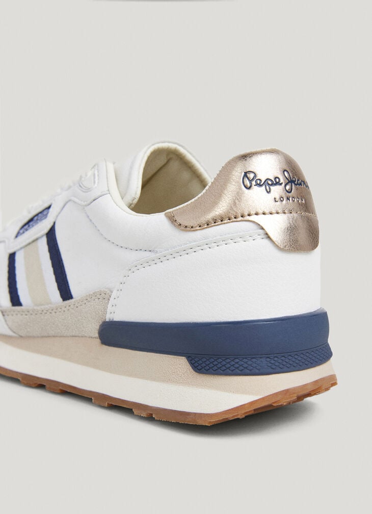 Pepe Jeans Leather Running Trainers