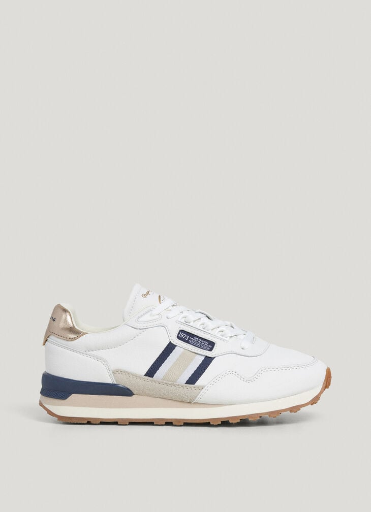 Pepe Jeans leather running trainers