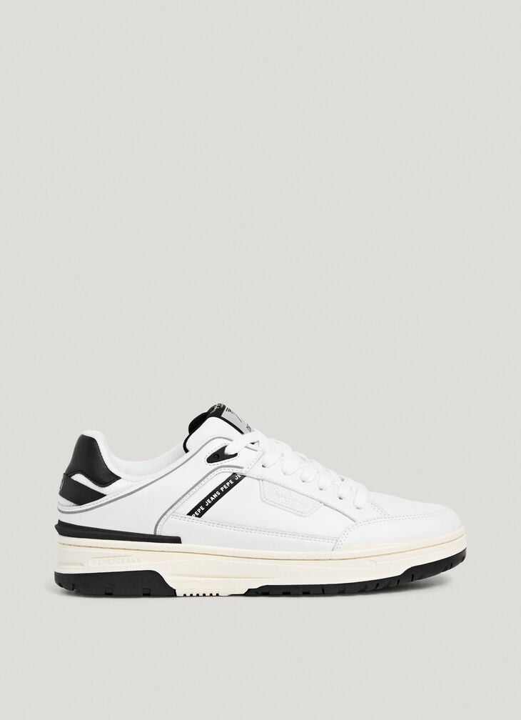Pepe Jeans leather trainers with cupsole sole