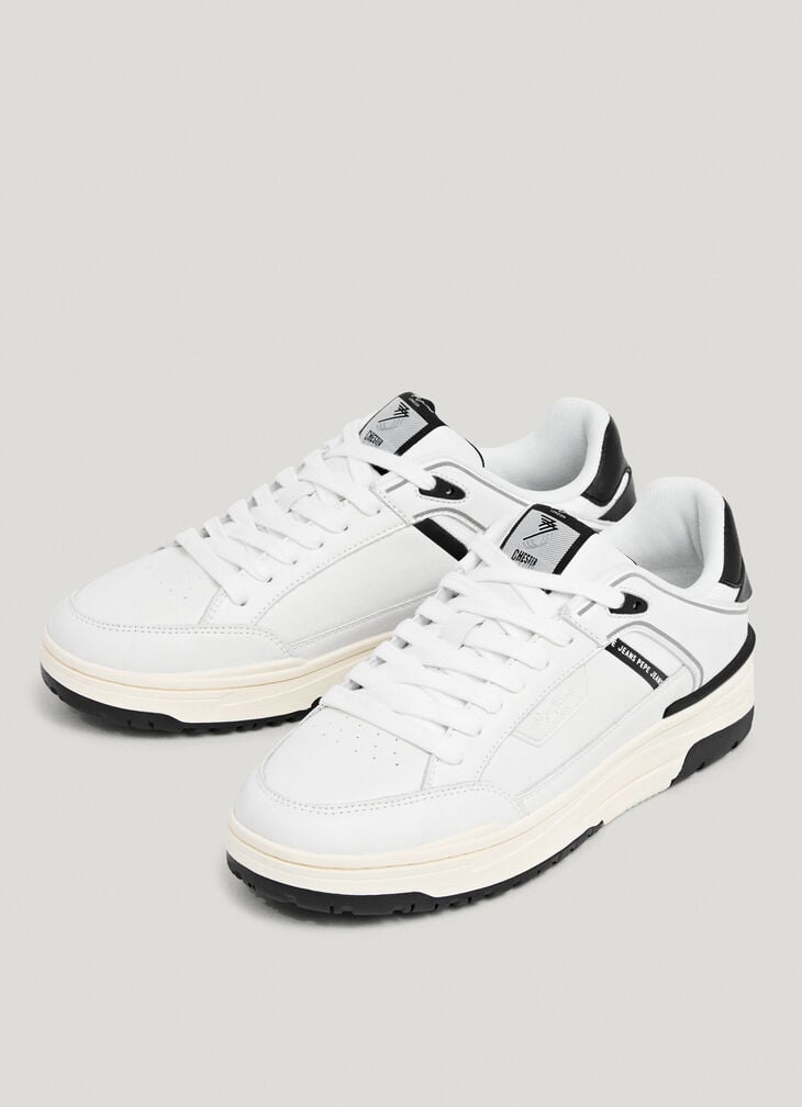 Pepe Jeans Leather Trainers With Cupsole Sole