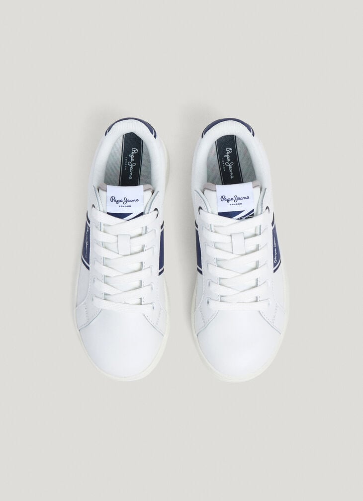 Pepe Jeans Leather Trainers With Cupsole Sole