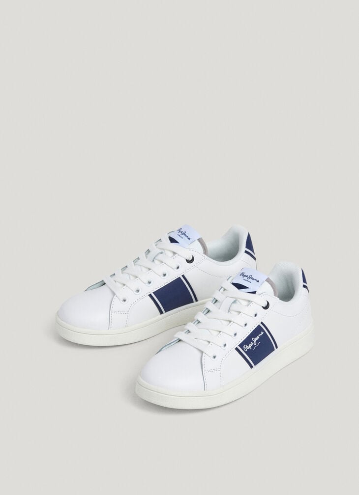Pepe Jeans Leather Trainers With Cupsole Sole