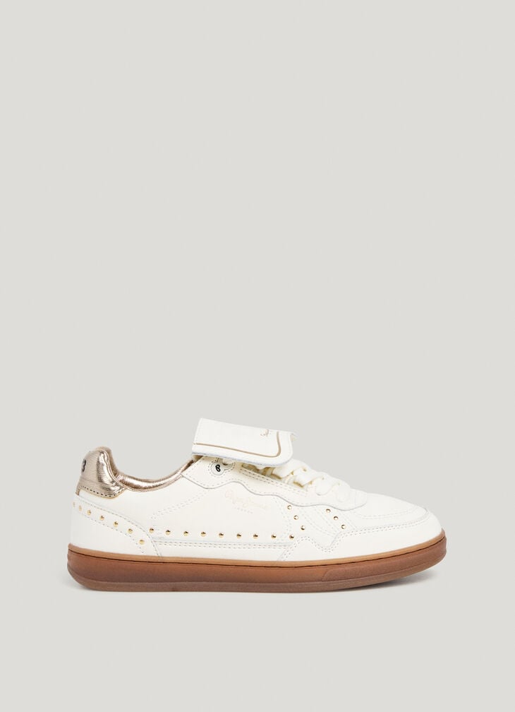 Pepe Jeans leather trainers with studs