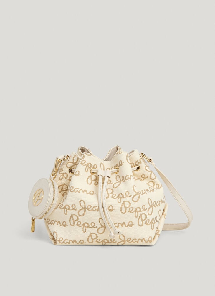 Pepe Jeans logo bucket bag