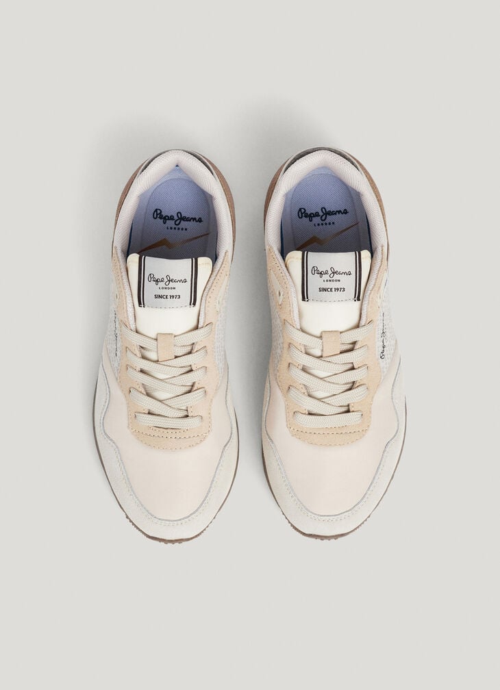 Pepe Jeans Logo Print Running Trainers