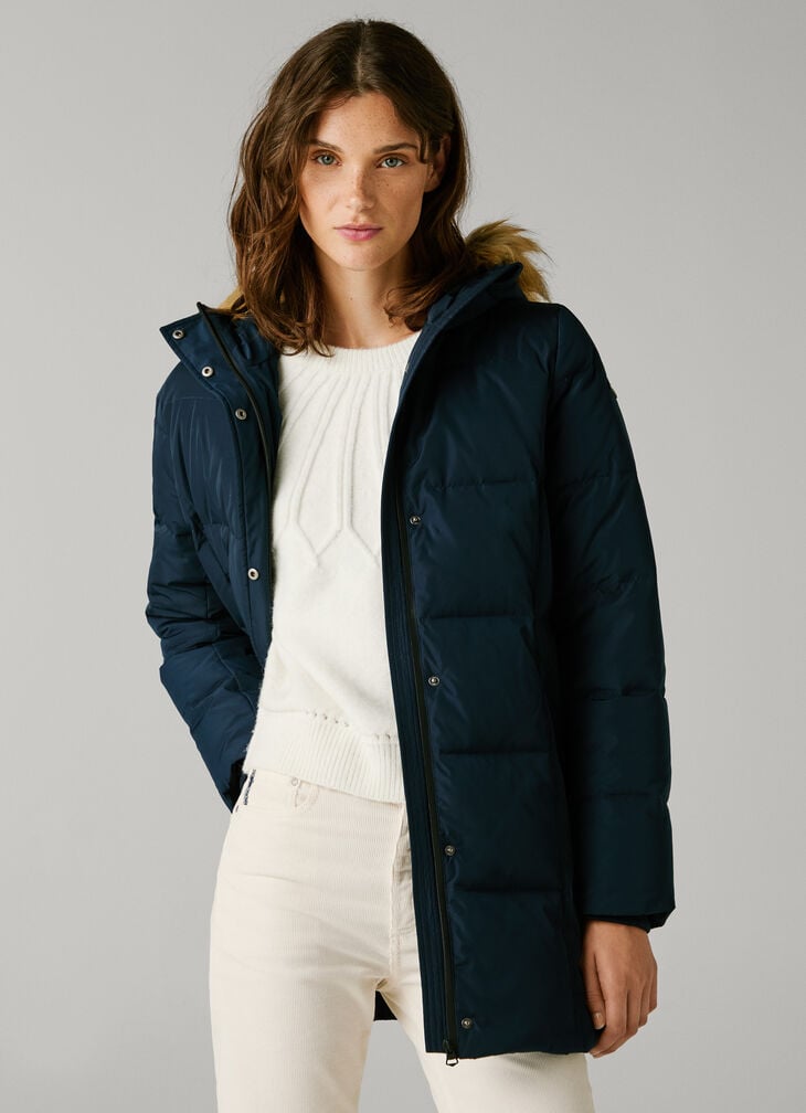 Pepe Jeans long padded puffer jacket