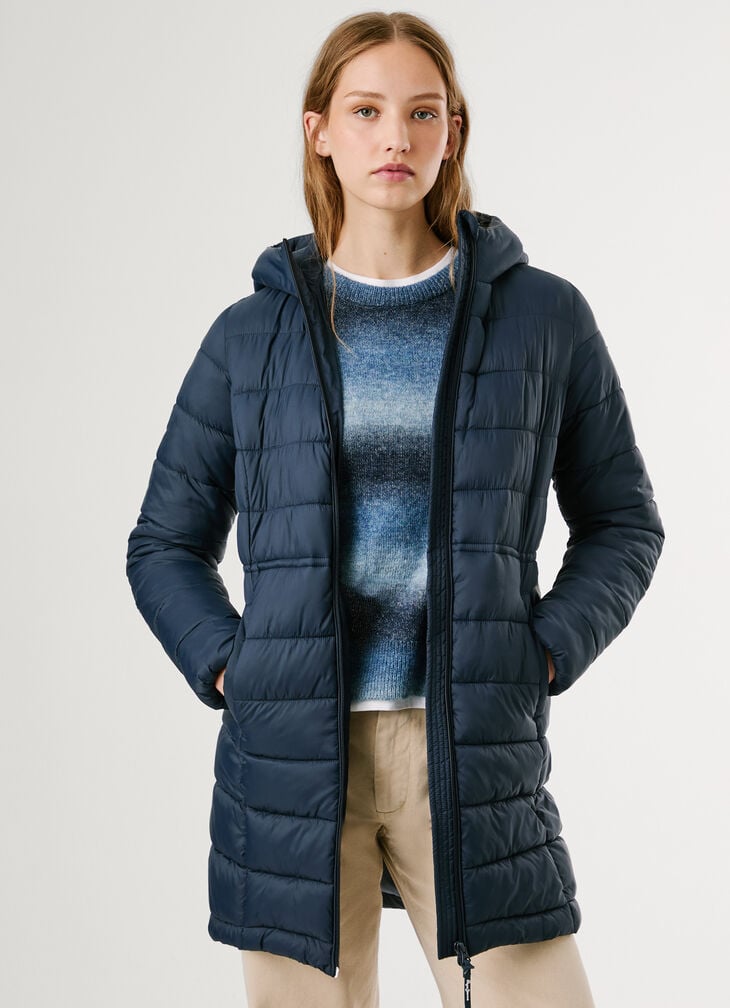 Pepe Jeans long padded puffer jacket