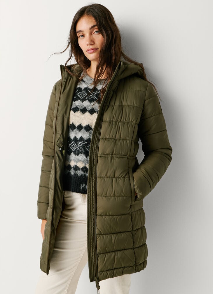 Pepe Jeans long padded puffer jacket