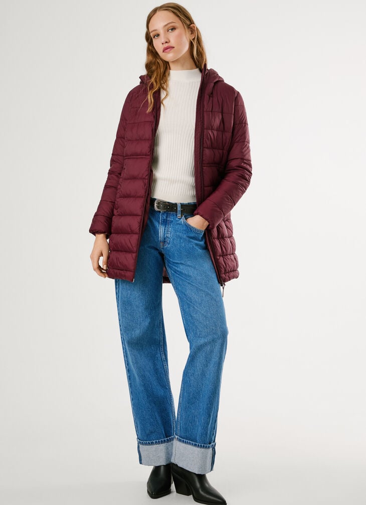 Pepe Jeans long padded puffer jacket