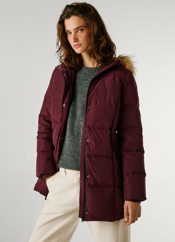 Pepe Jeans long padded puffer jacket