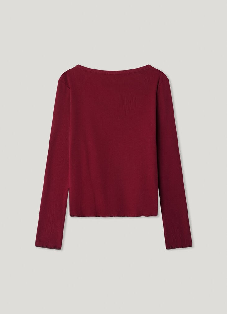 Pepe Jeans Long Sleeve Ribbed T-shirt