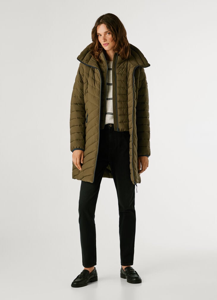 Pepe Jeans Long Waterproof Puffer Jacket
