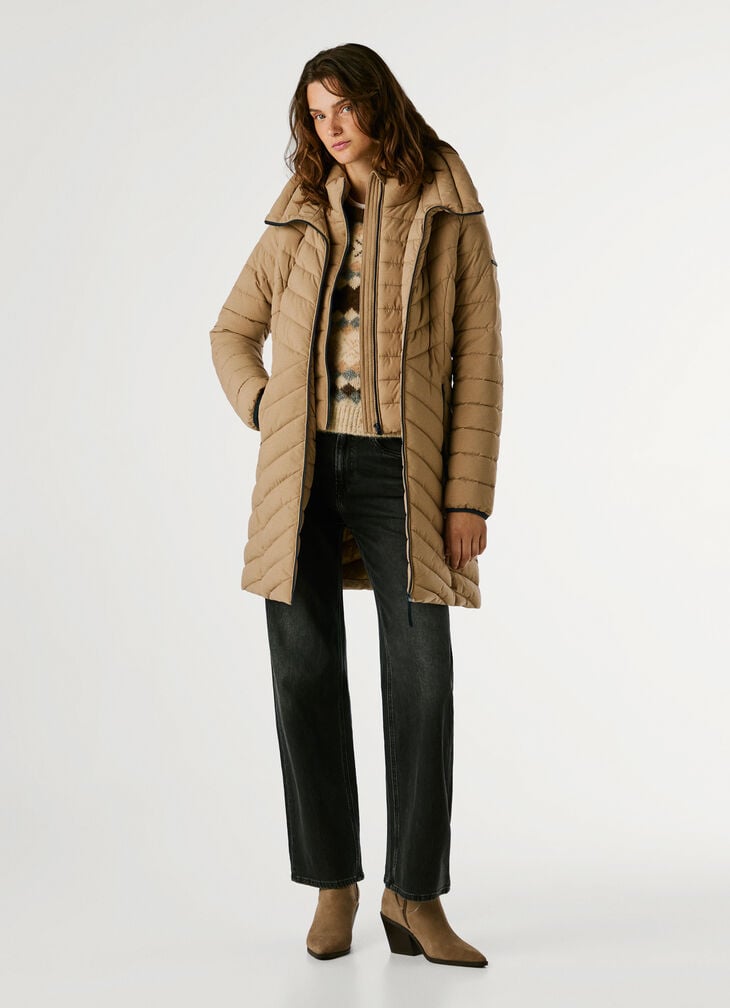 Pepe Jeans Long Waterproof Puffer Jacket