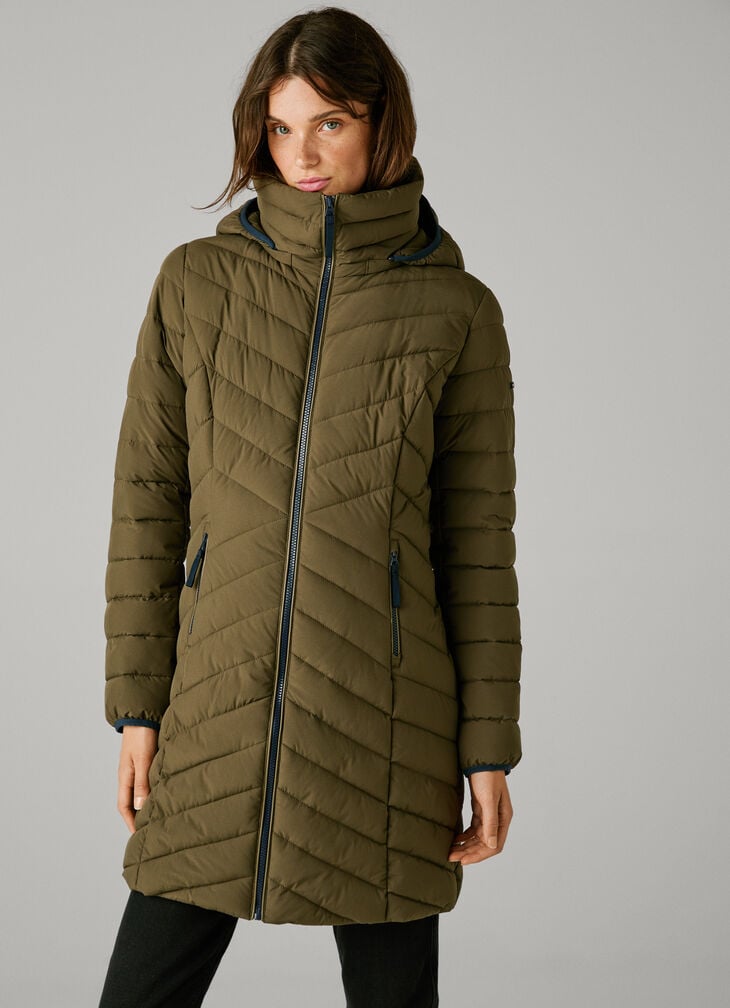 Pepe Jeans long waterproof puffer jacket