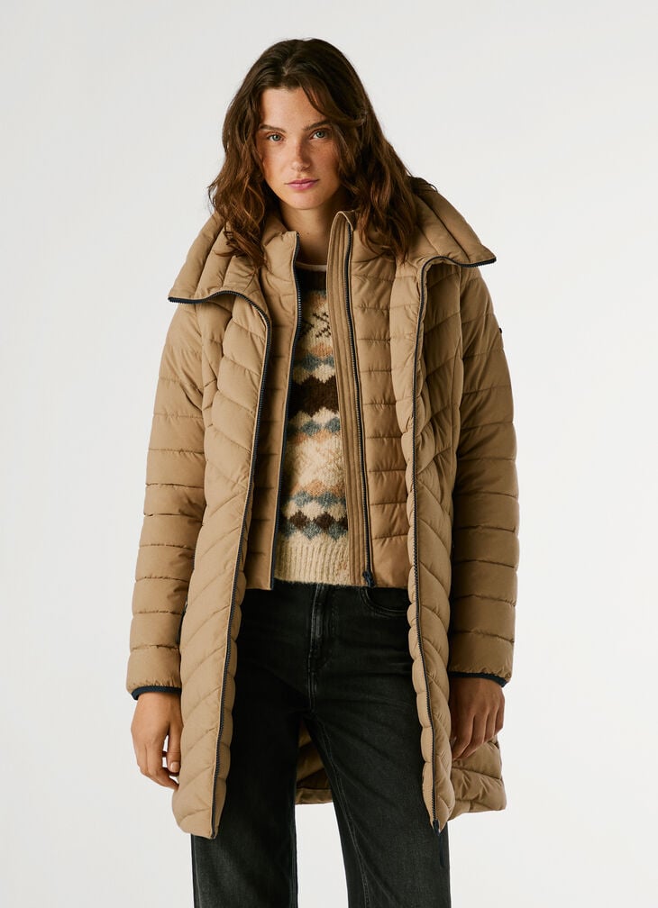 Pepe Jeans Long Waterproof Puffer Jacket