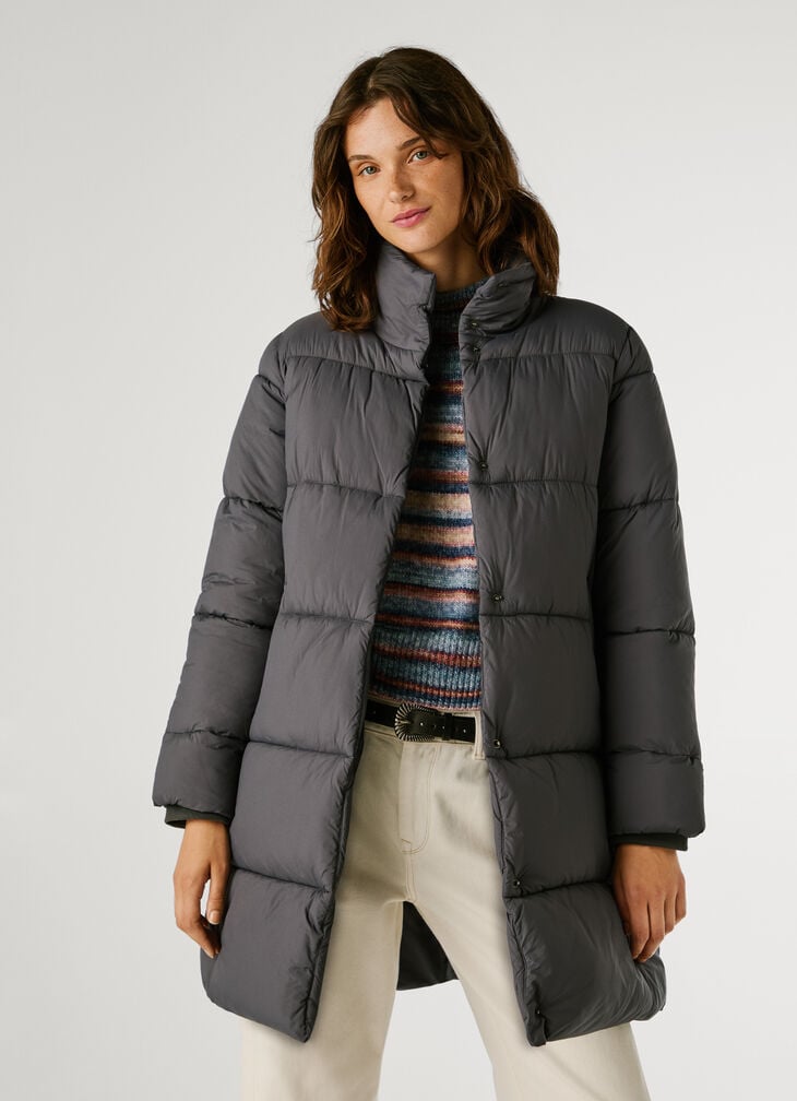Pepe Jeans long waterproof puffer jacket