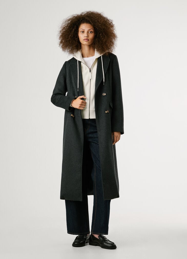 Pepe Jeans Long Wrap Coat