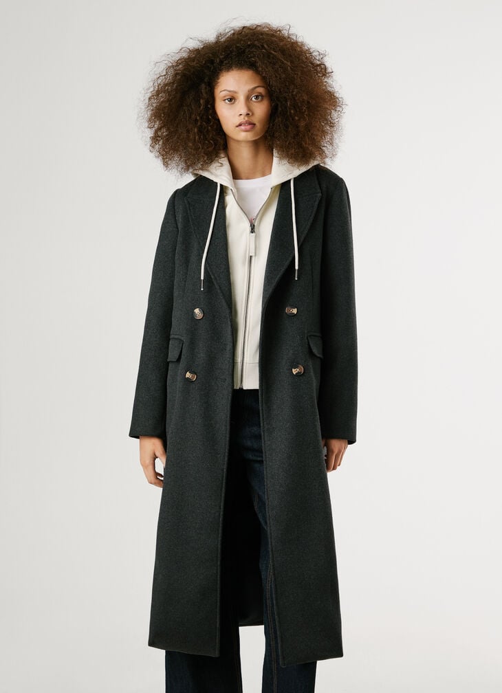 Pepe Jeans Long Wrap Coat