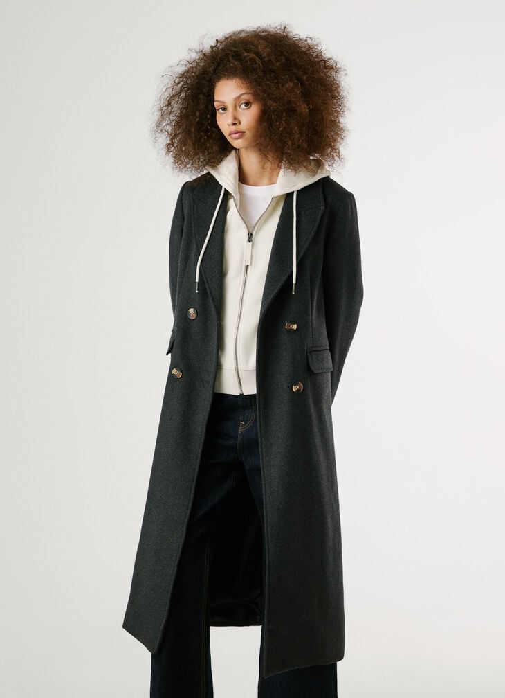 Pepe Jeans Long Wrap Coat