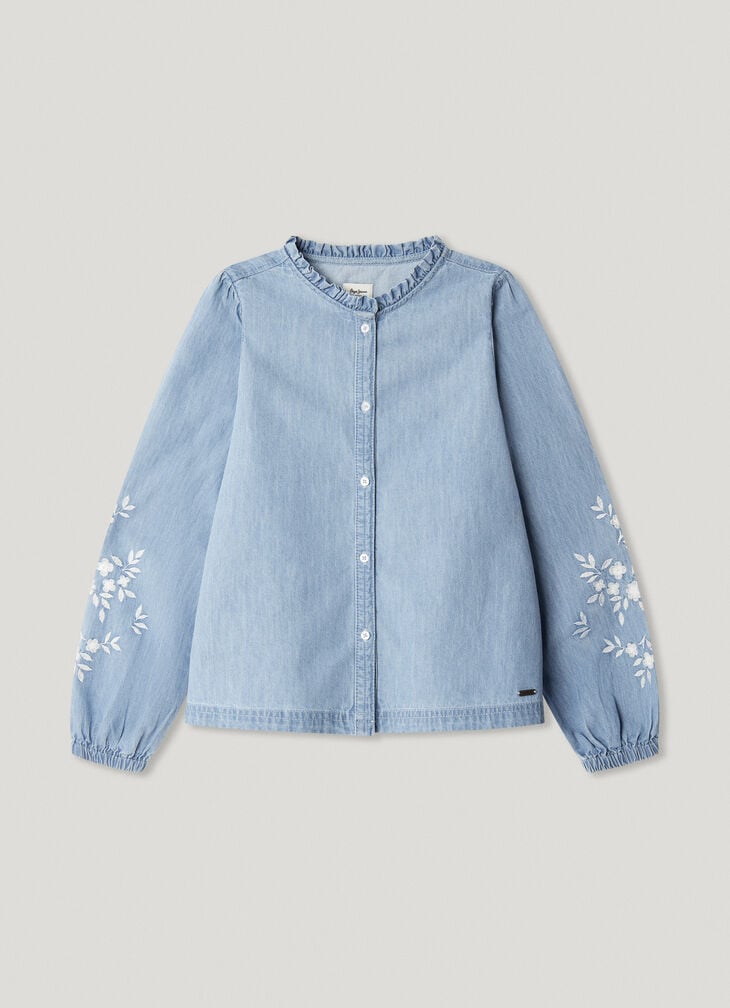 Pepe Jeans loose fit denim blouse