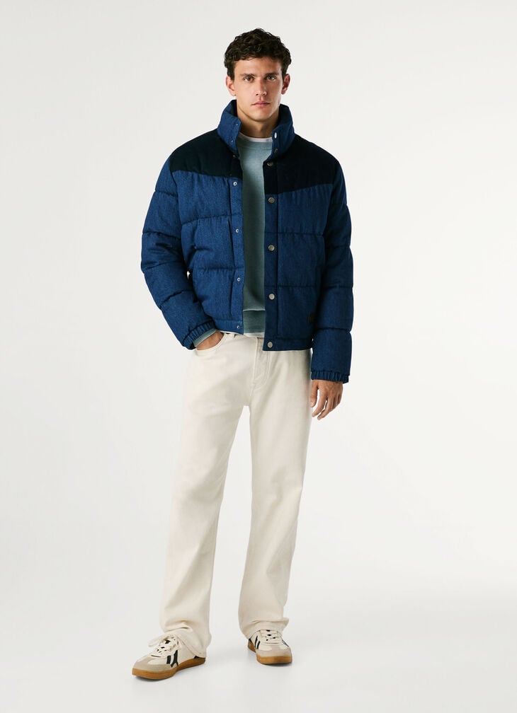 Pepe Jeans Loose Fit Denim Puffer Jacket