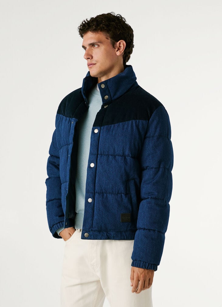 Pepe Jeans Loose Fit Denim Puffer Jacket