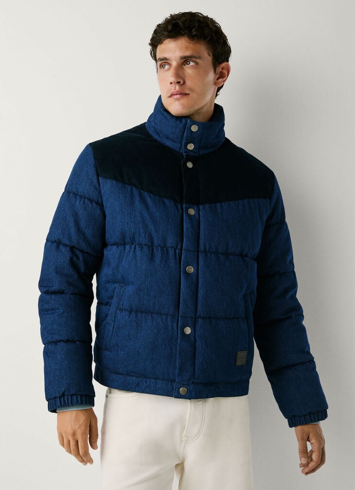 Pepe Jeans loose fit denim puffer jacket