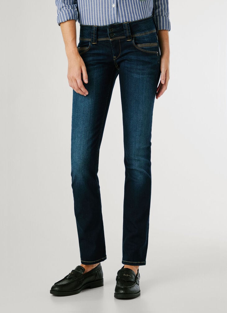 Pepe Jeans Low-rise Slim Fit Jeans - Venus