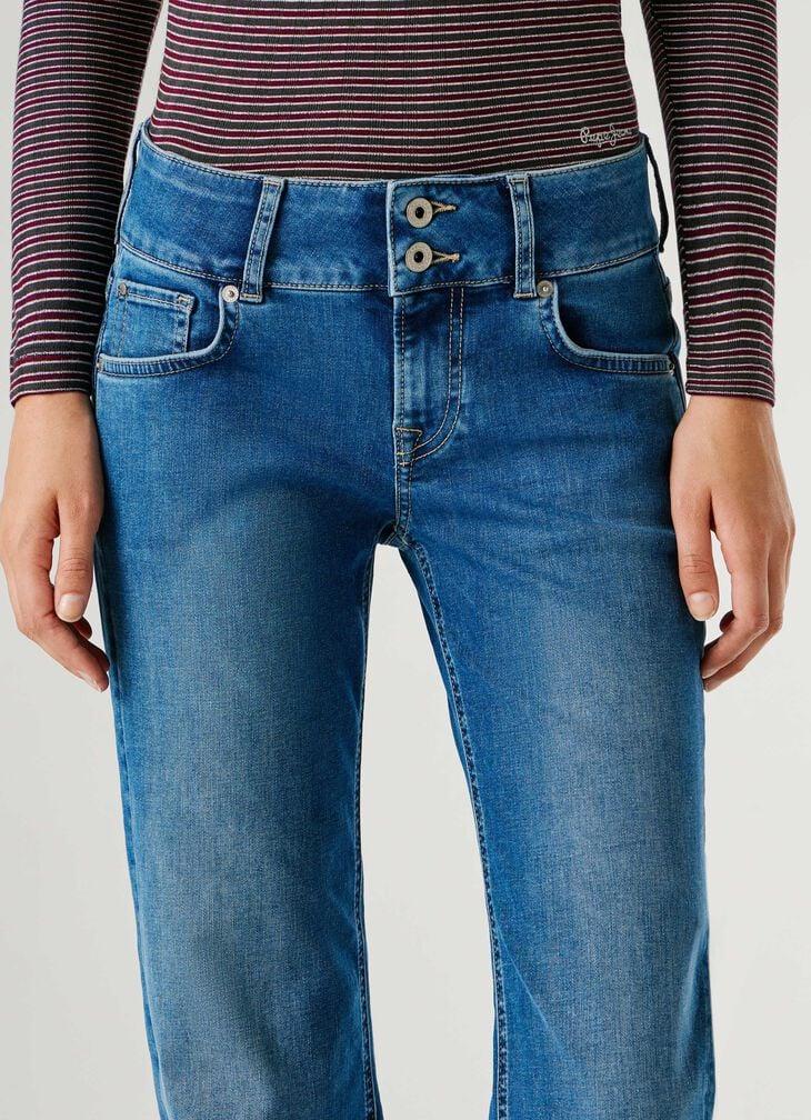 Pepe Jeans Low-rise Straight Fit Jeans - Venus