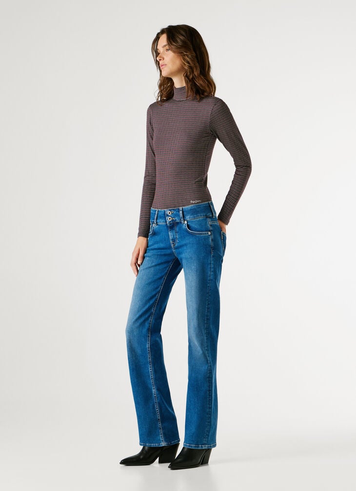 Pepe Jeans Low-rise Straight Fit Jeans - Venus