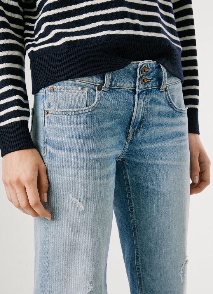 Pepe Jeans Low-rise Straight Fit Jeans - Venus